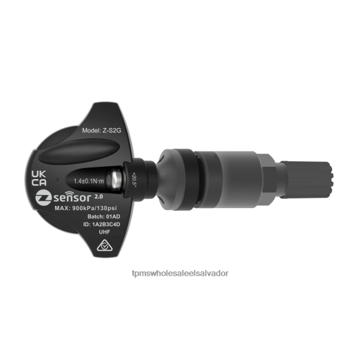Tyre Pressure Monitoring System Tesla PFL68853 | Holden oe sensor tpms de repuesto - oe p/n 95712232, 13598773 frecuencia 433mhz vástago de válvula de metal - gris oscuro